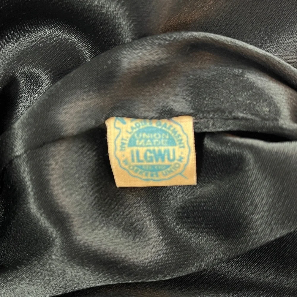 Vintage 60s 100% Cashmere Dress Coat Black Long Royal Afghan JJ O’Donnell - Picture 8 of 8